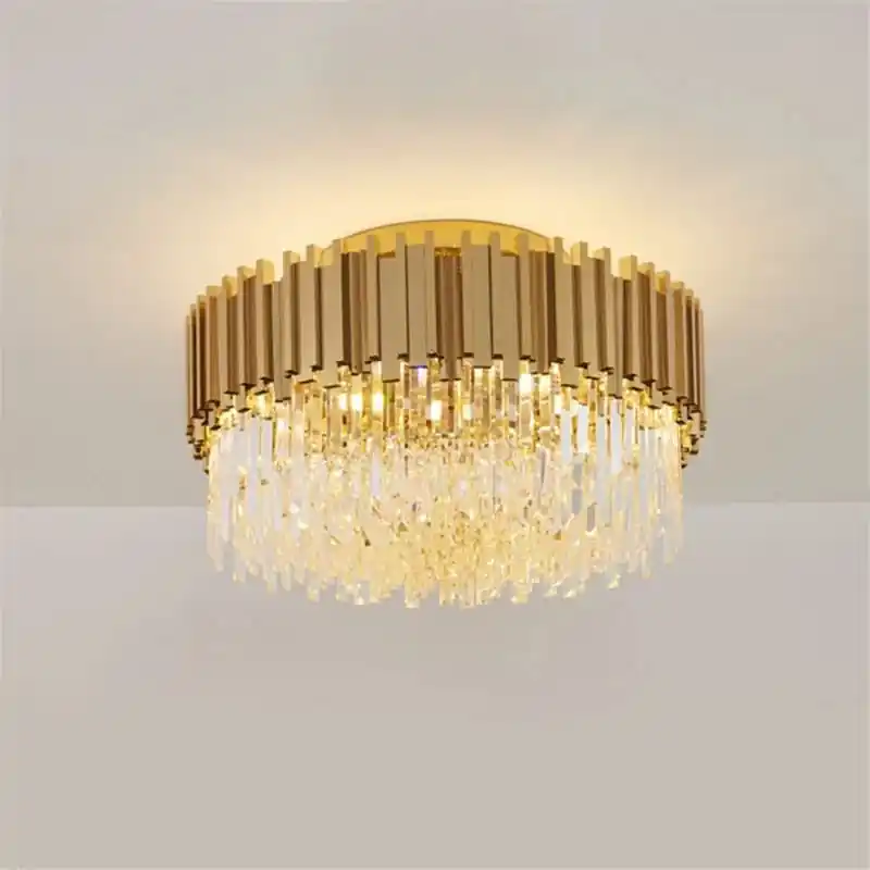 Designer gilded crystal pendants