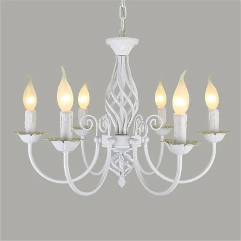 Modern wrought iron chandelier.