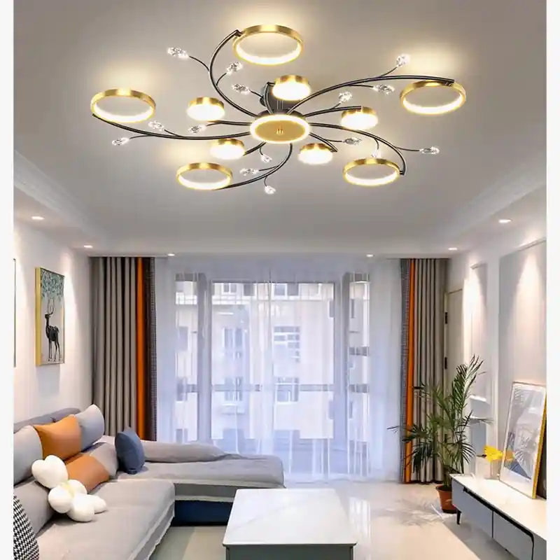 Bright modern chic Scandinavian chandelier