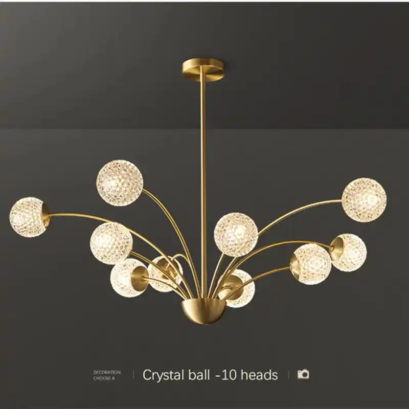 Contemporary luminous Nordic minimalist chandelier