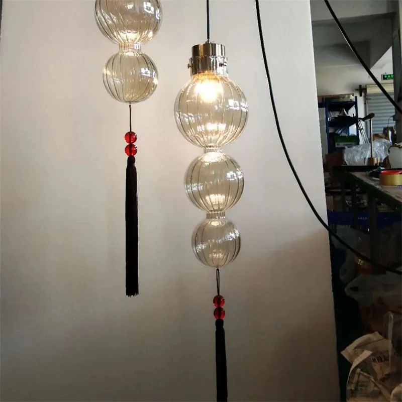 Modern Chinese design glass chandelier