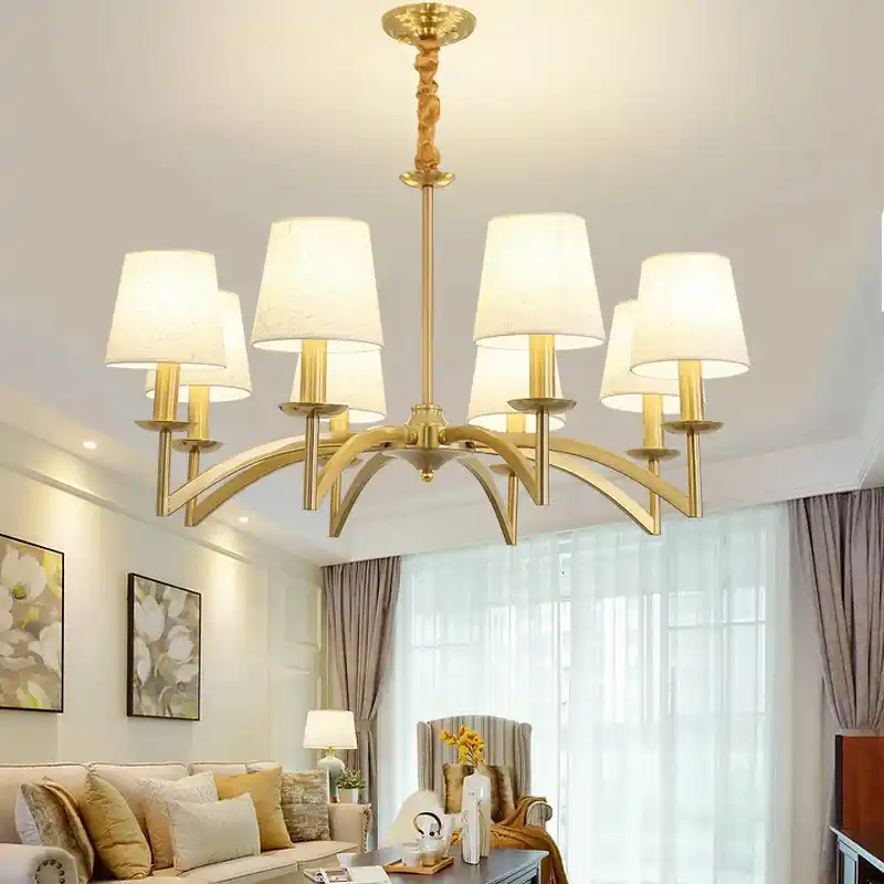 Elegant bright American retro chandelier