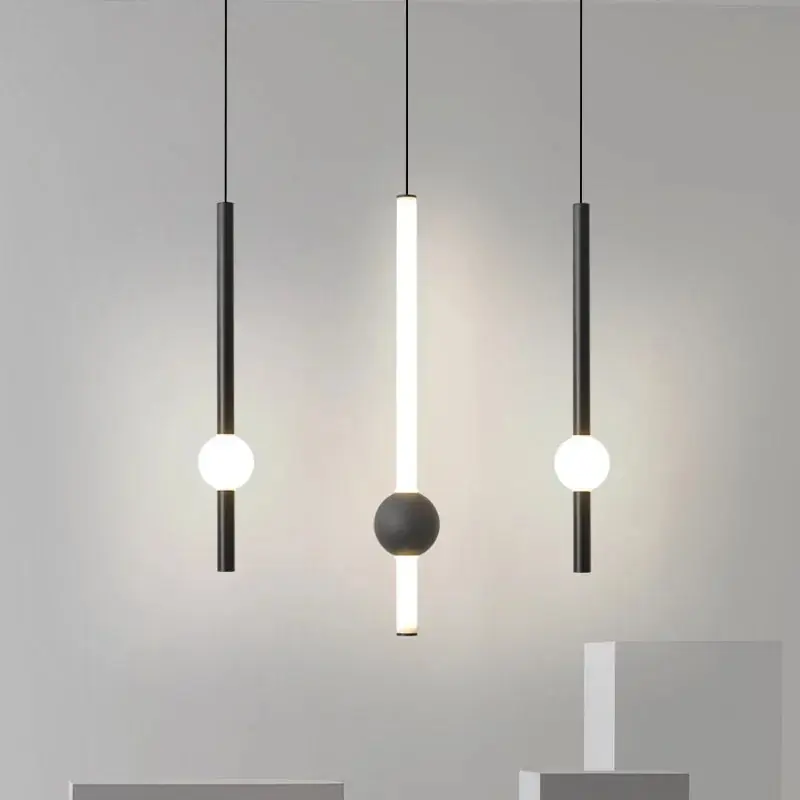 Sleek modern linear chandelier