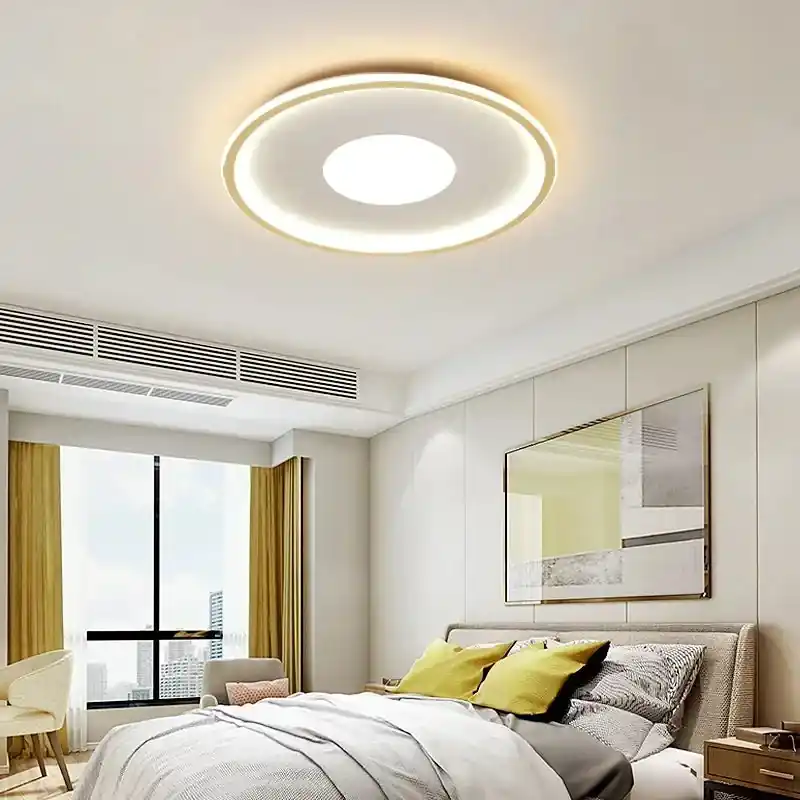 Modern chandelier lighting design space.