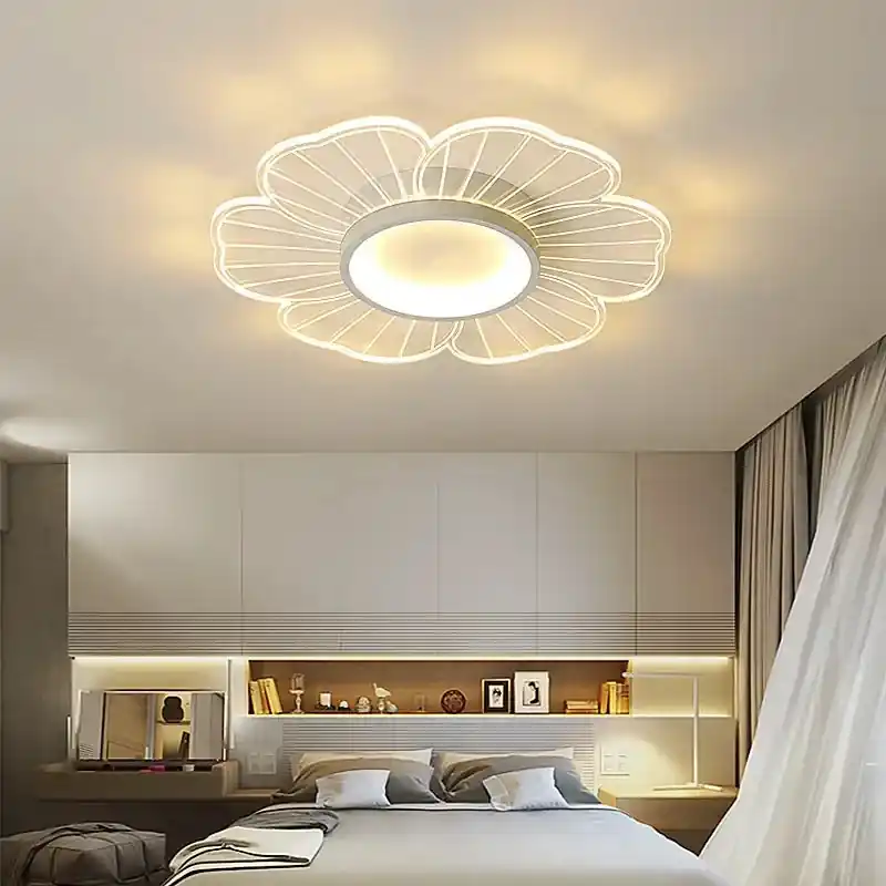 Modern chandelier illuminating with refinement.