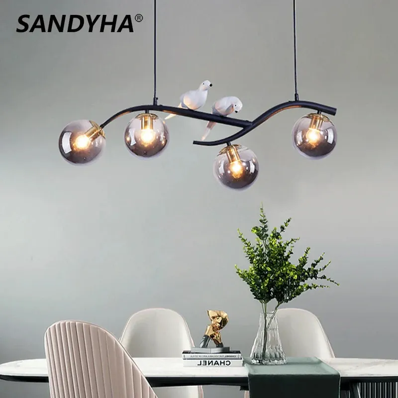 Elegant and Luminous Iron Chandelier