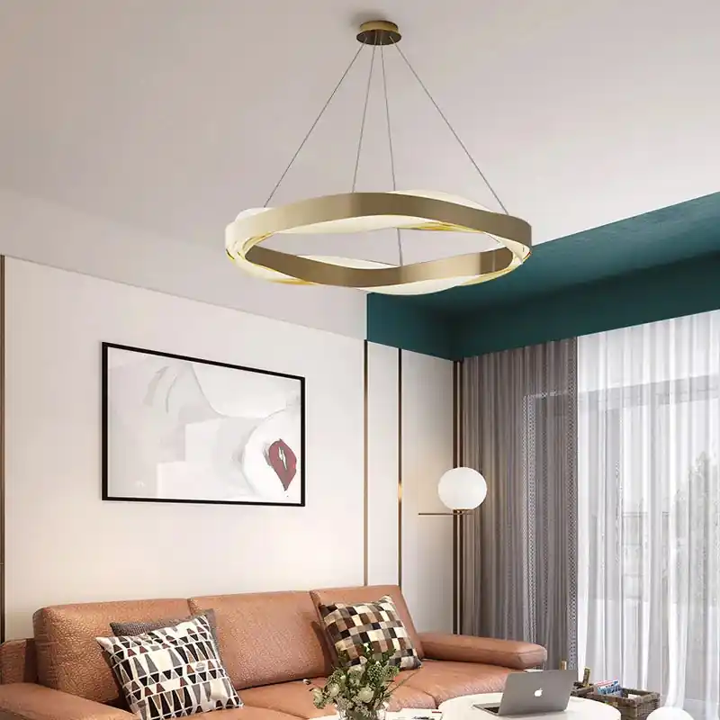 Chic modern contemporary hanging chandelier