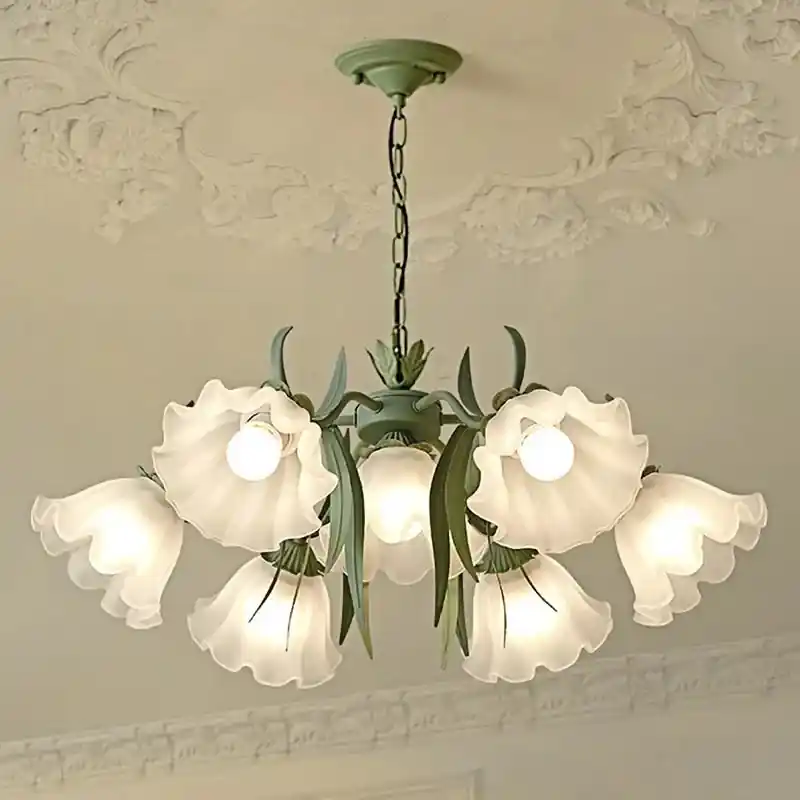 Chic Nordic Floral Chandelier