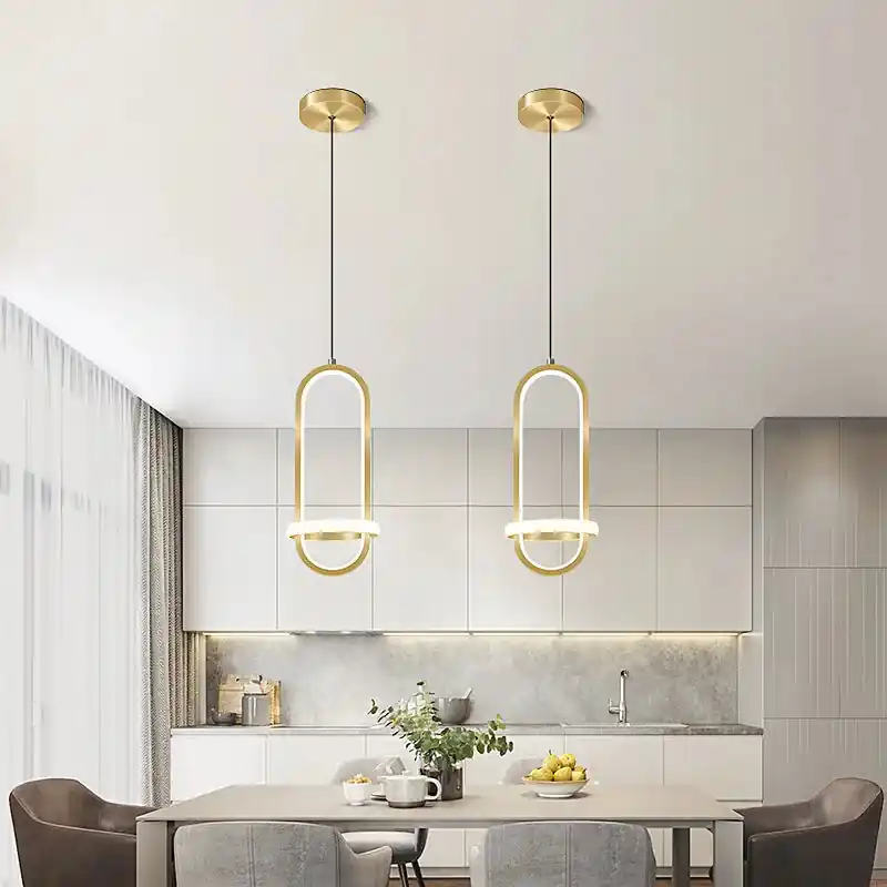 Modern design crystal LED pendant light