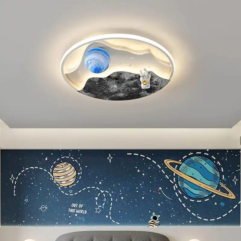 Astronaut Pendant Light, Illuminated Galaxy