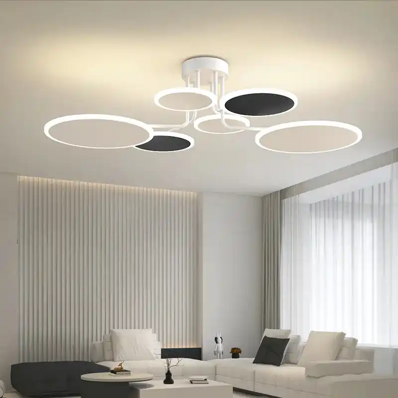 Modern shiny acrylic chandelier