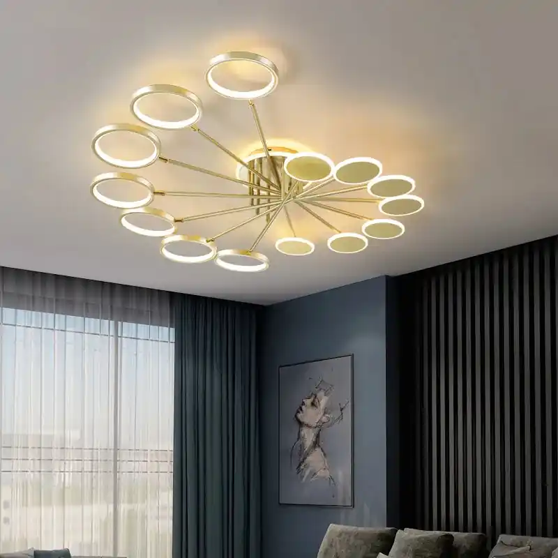 Creative chandelier illuminating designer spaces