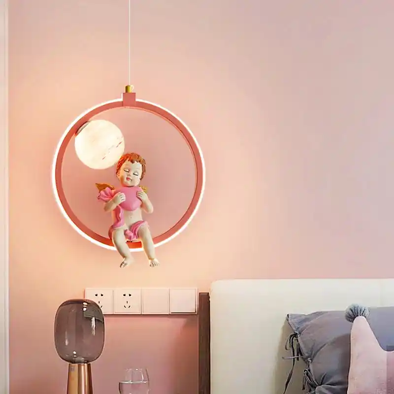 Playful and colorful bedroom chandelier