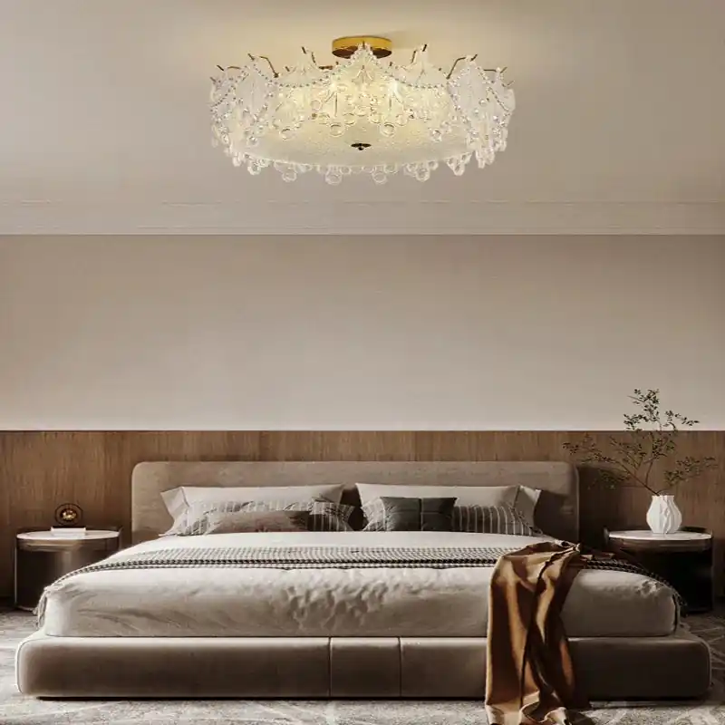 Elegant contemporary LED chandelier.