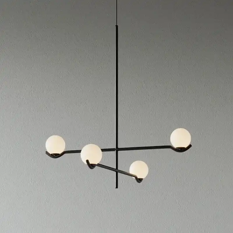 Modern transparent LED chandelier