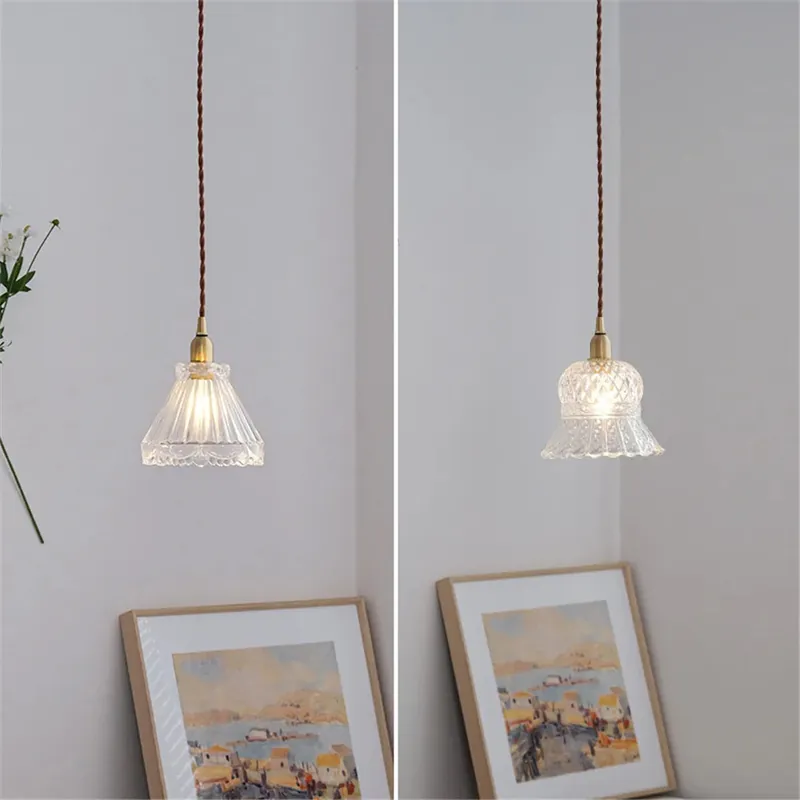 Elegant Bright Old Glass Chandelier