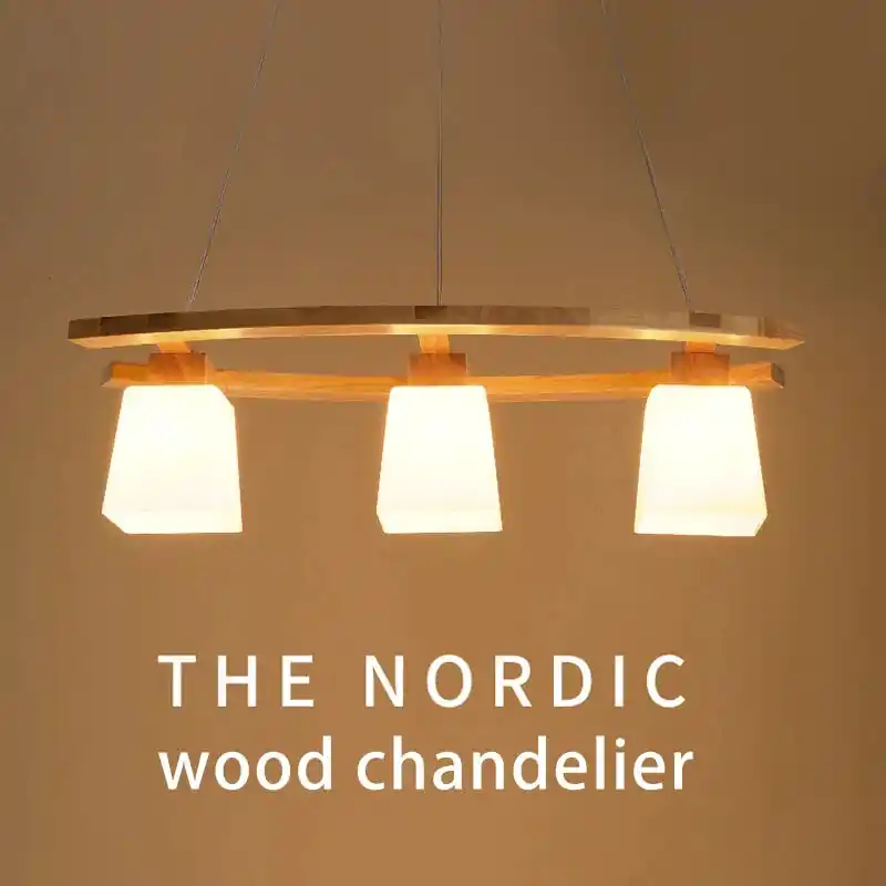 Creative and designer wooden chandelier