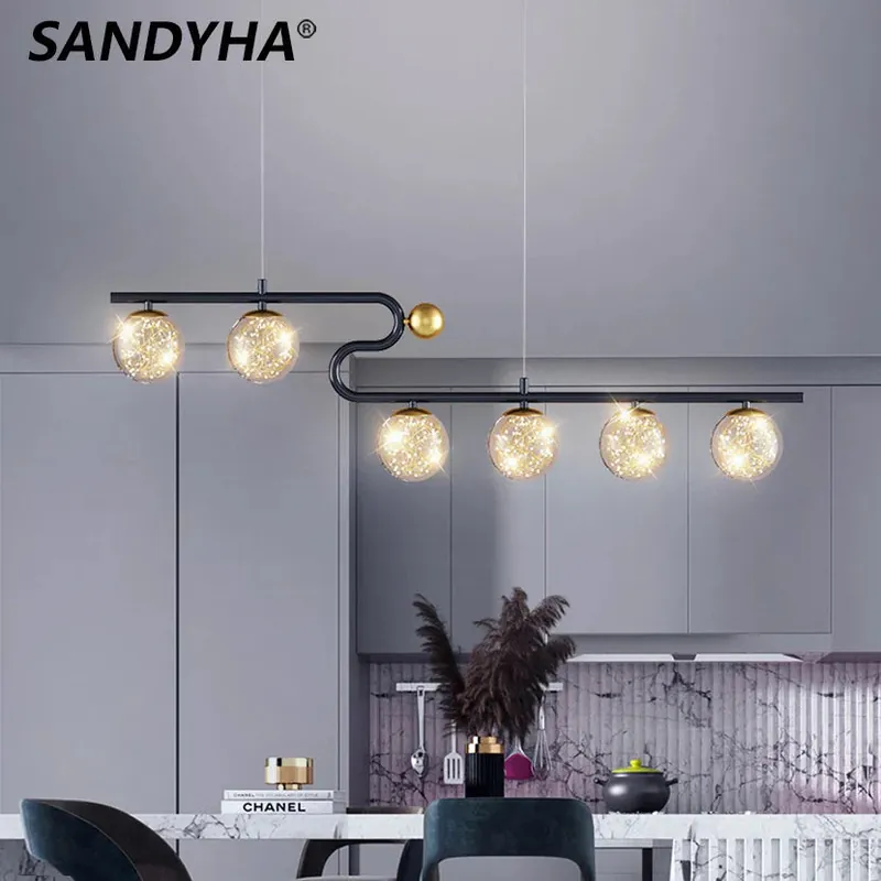 Modern elegant design glass chandelier