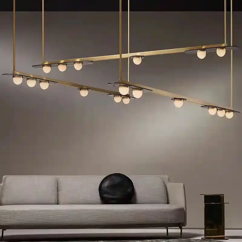 Elegant Art Deco modern LED chandelier