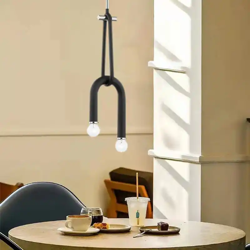 Adjustable industrial design chandelier.