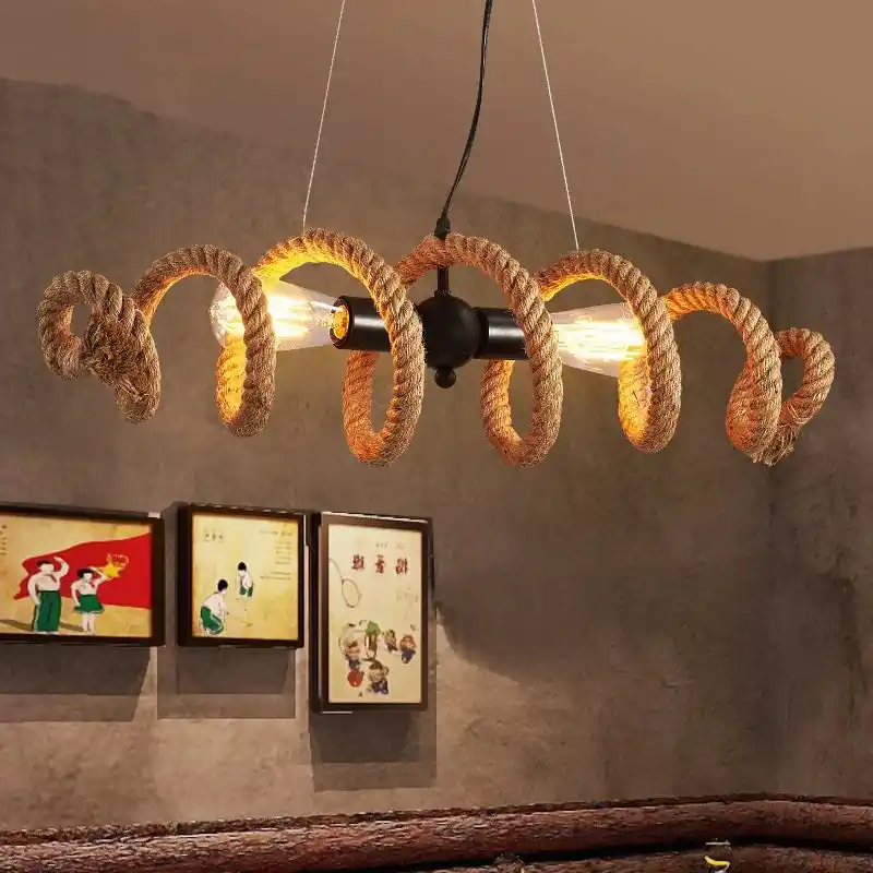 Vintage industrial loft chandelier