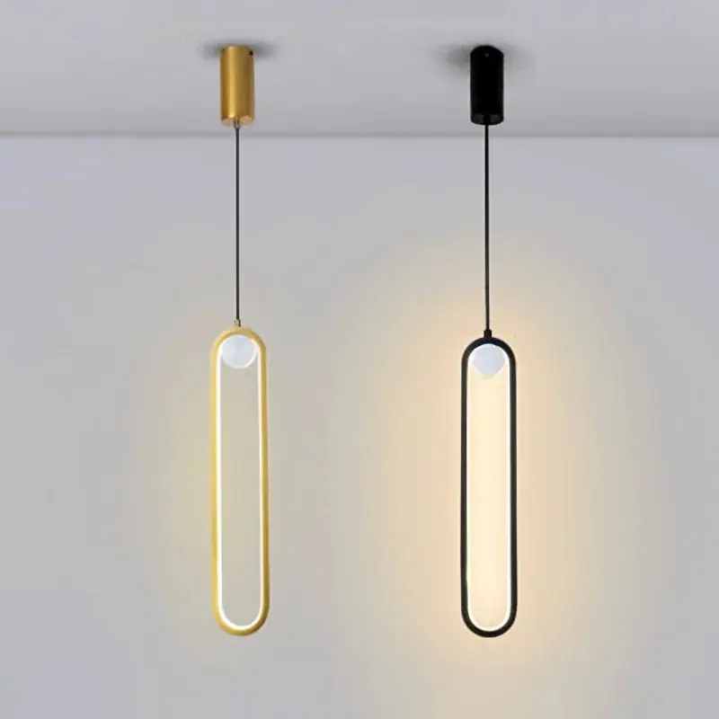 Chic minimalist bright chandelier