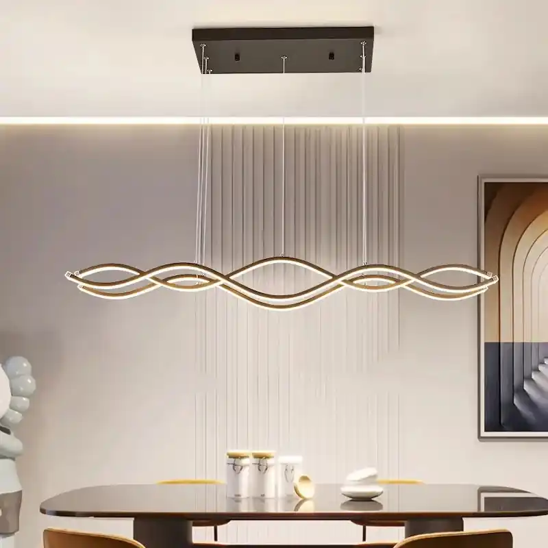Sleek Contemporary Minimalist LED Chandelier