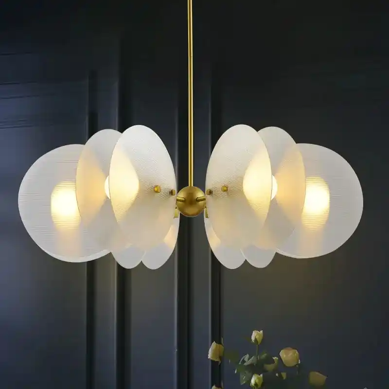 Scandinavian design glass LED chandelier