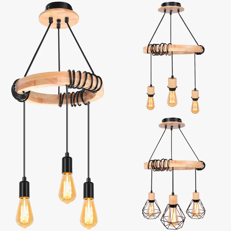 Nordic Vintage Spider Chandelier Metal