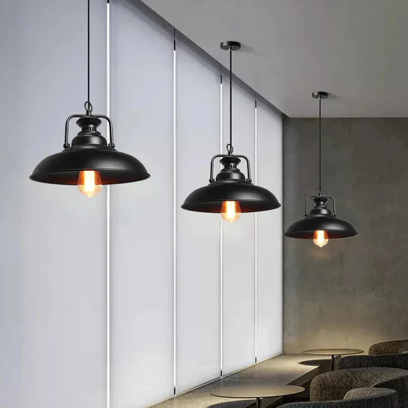 Vintage design metal loft pendant lamp