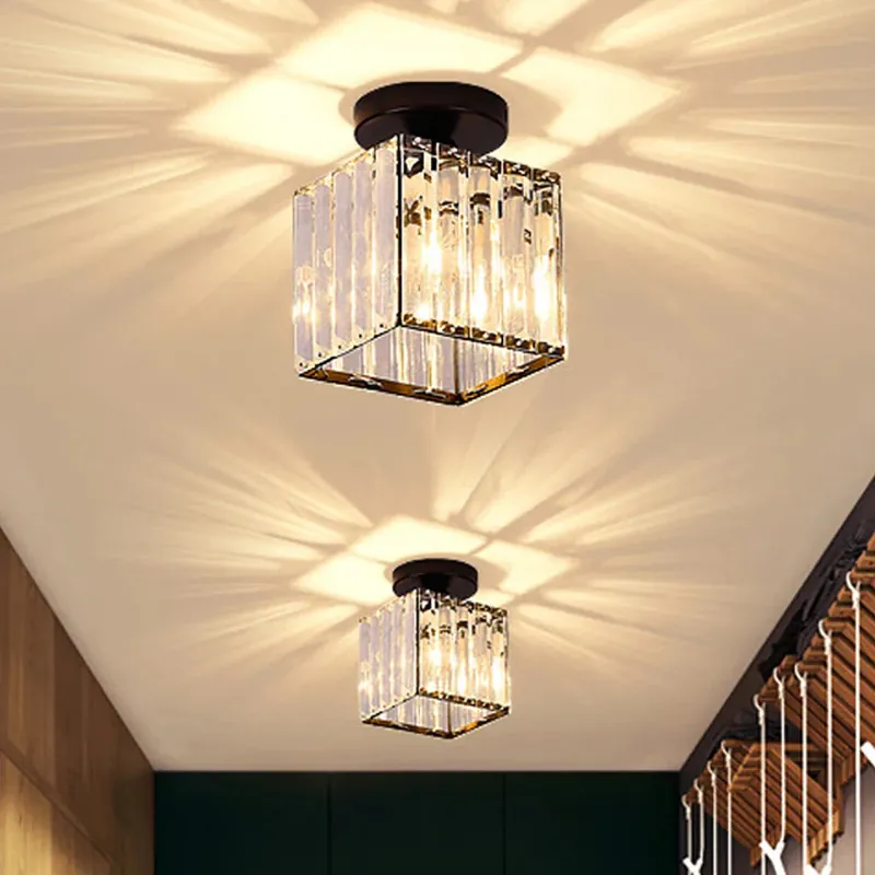 Elegant Crystal Metal Lamp