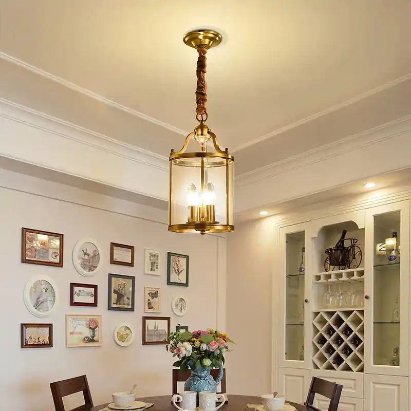 Chic designer chandelier for elegant living room
