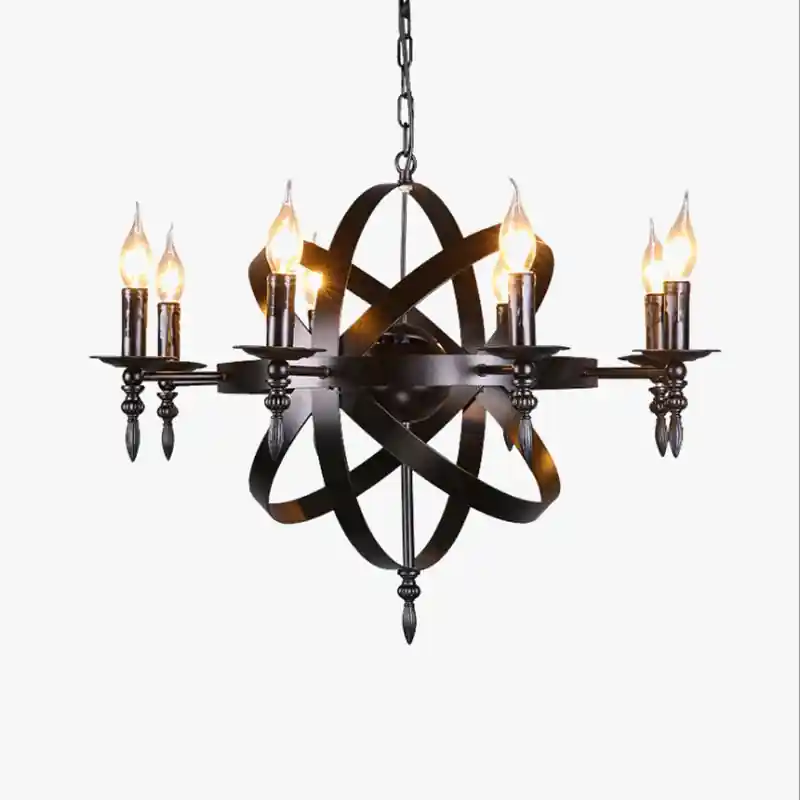 Vintage industrial loft style chandelier