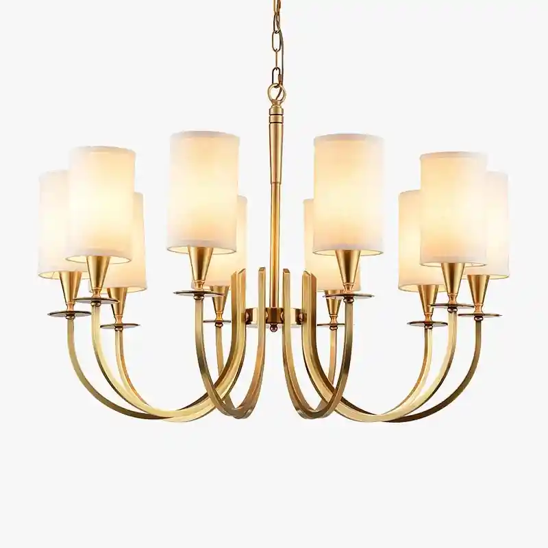 Rustic Nordic copper chandelier