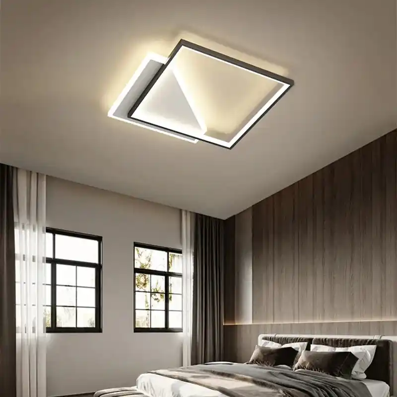 Contemporary design square LED chandelier
