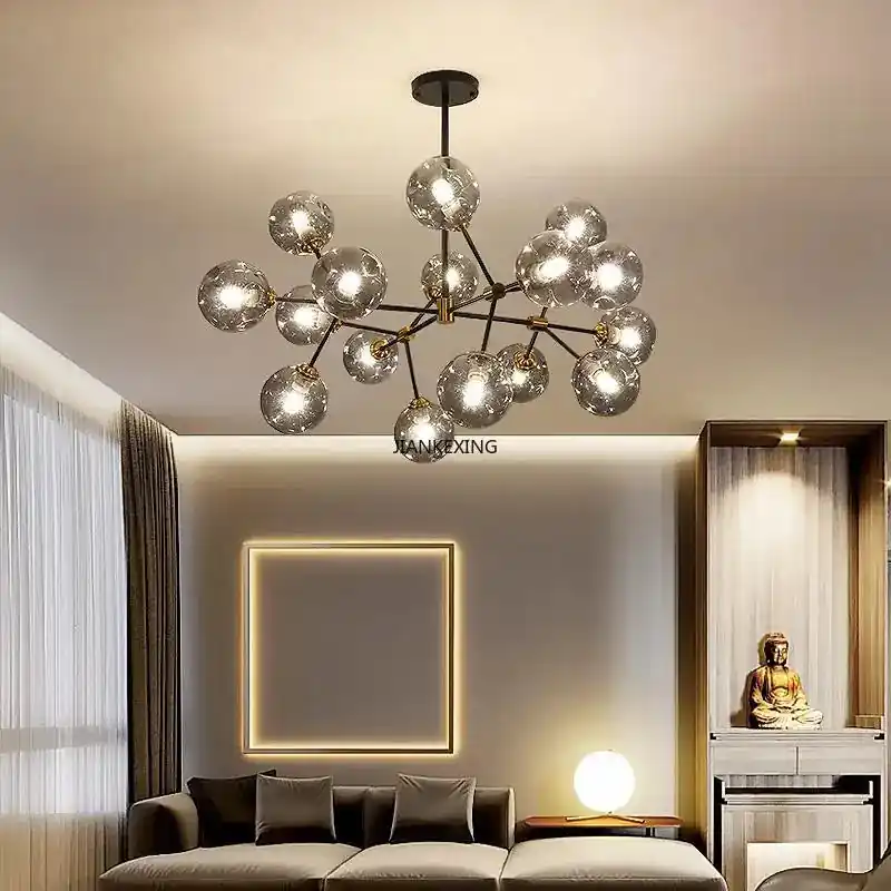 Modern Transparent Suspended LED Chandelier