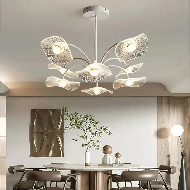 Modern white designer living room chandelier