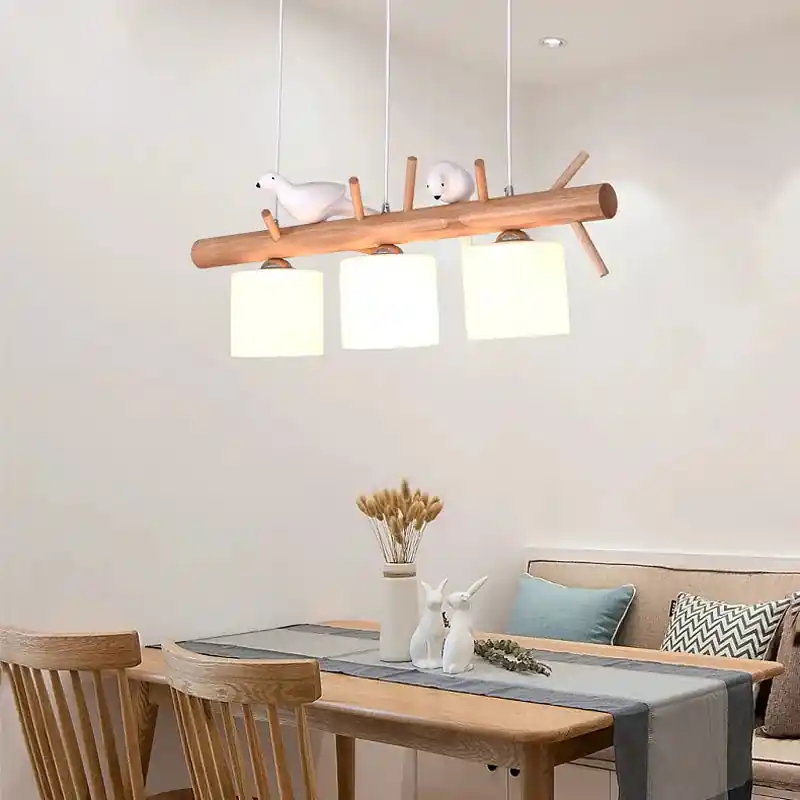 Nordic Contemporary Wooden Pendant Light