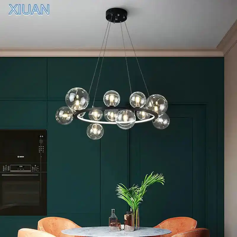 Elegant Contemporary Glass Chandelier