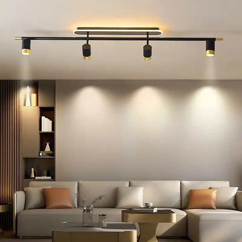Elegant Contemporary Black LED Chandelier