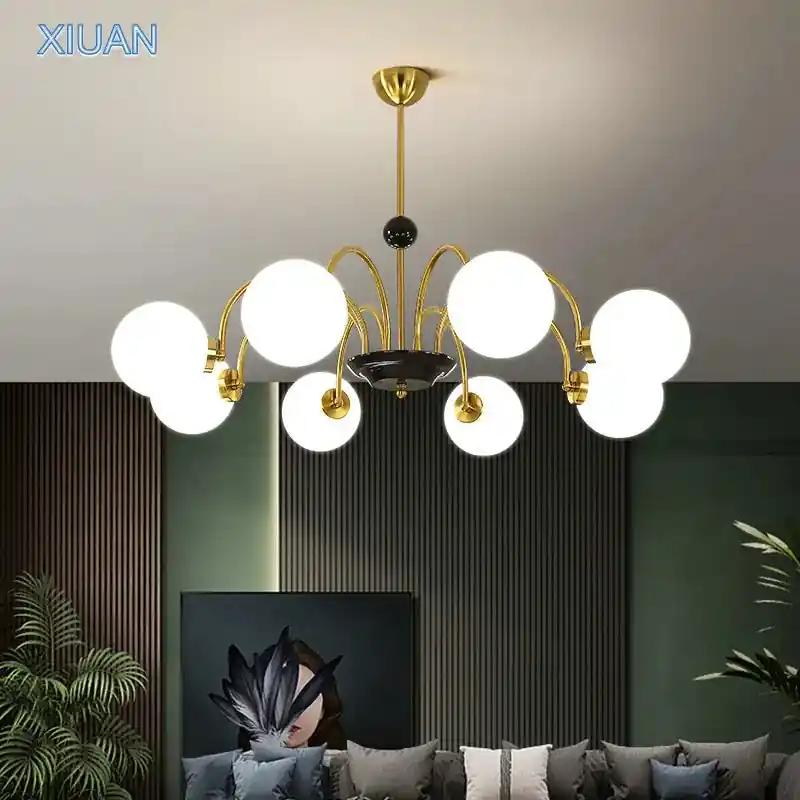 Modern glass pendant light.