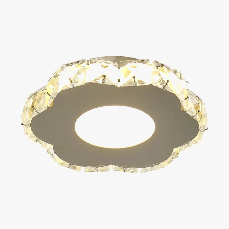 Elegant contemporary crystal LED chandelier