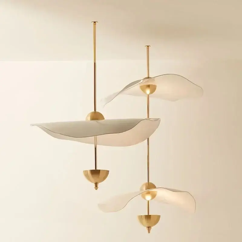 Modern Nordic Lotus Leaf Art Acrylic Pendant Lamp