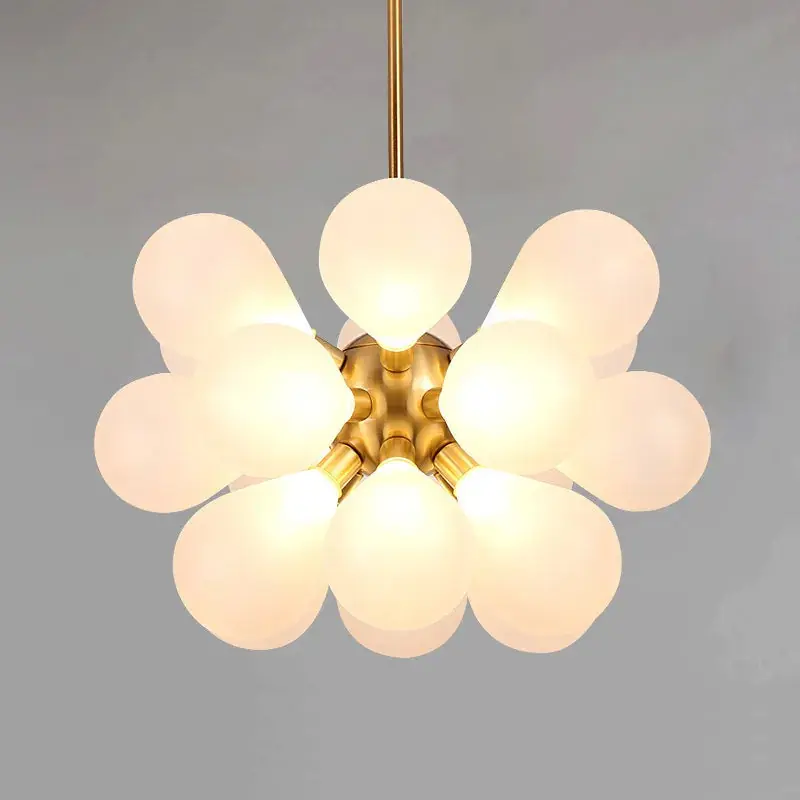 Nordic glass ball LED home decor pendant light