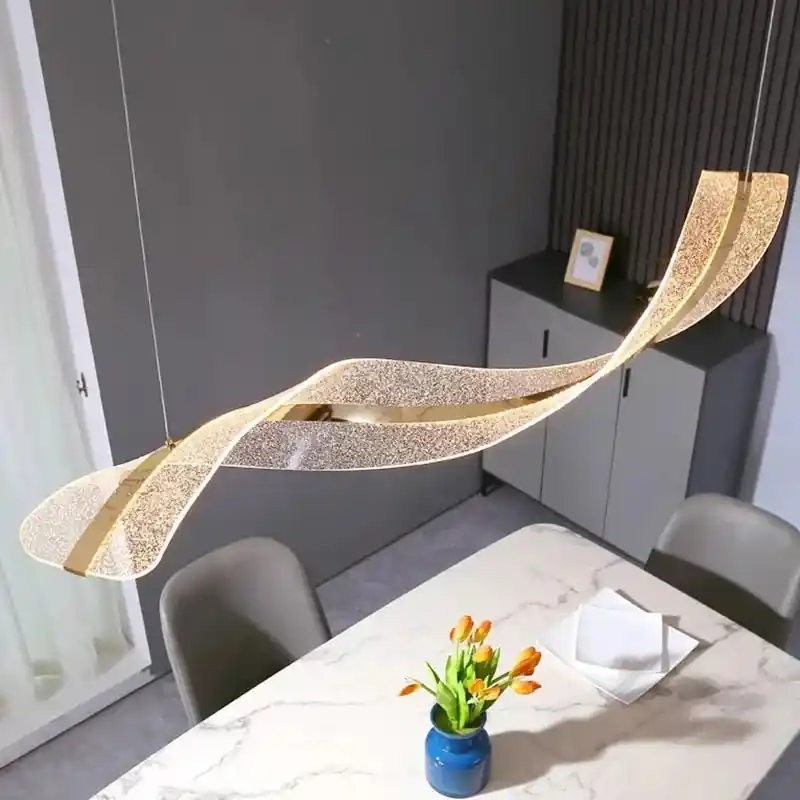 Modern design spiral chandelier for hotels, bars and restaurants