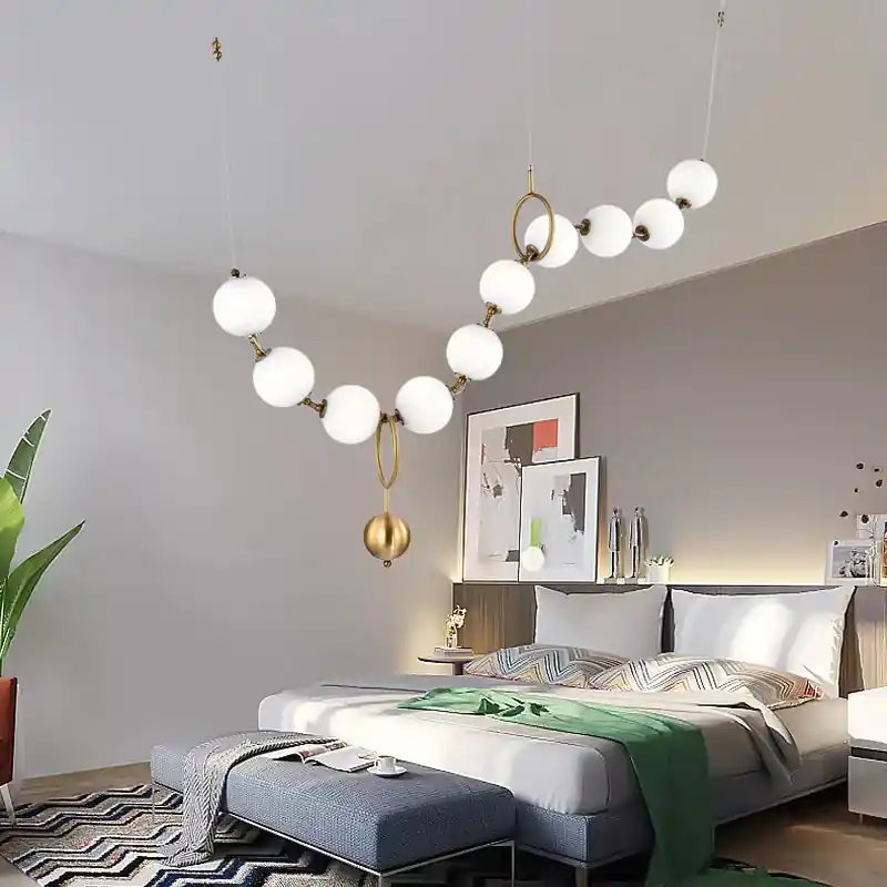 Italy designer chandelier cc 10 LED glass balls
