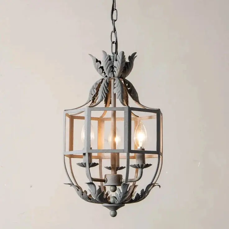 Rural Nordic vintage iron American loft style chandelier