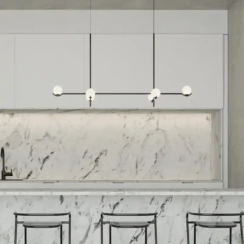 Designer LED ceiling light gold black