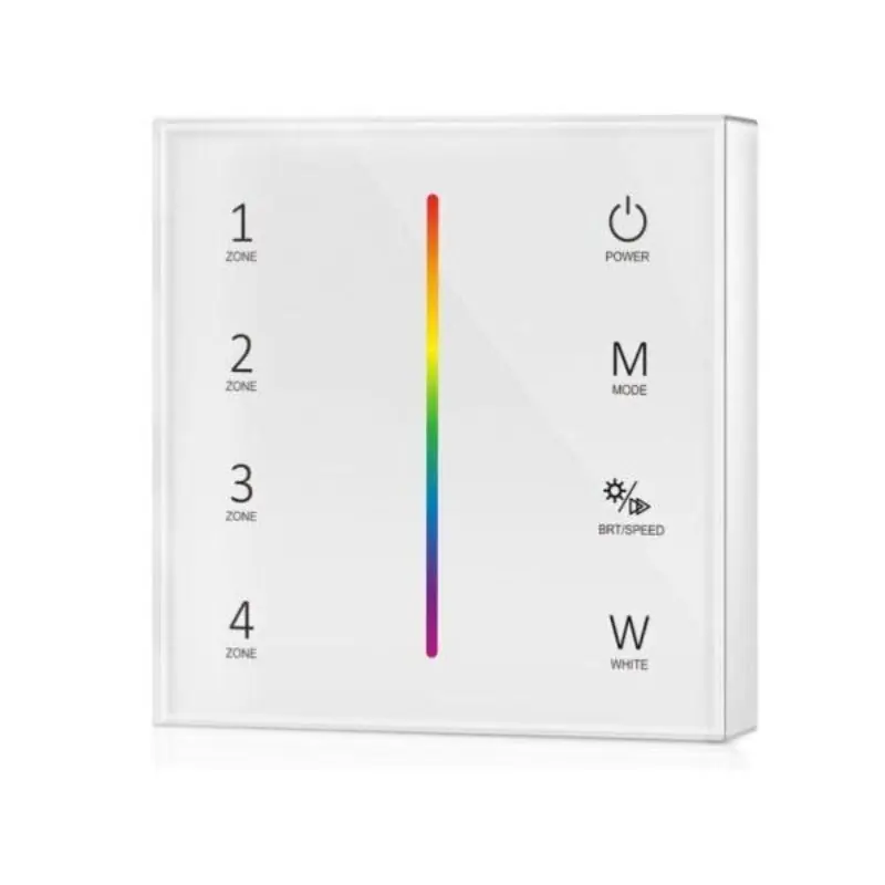 Variateur Tactile RGB RF en Saillie 4 Zones