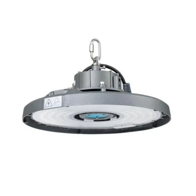 Suspension Industrielle 150W HighBay UFO Haut Rendement 180lm\\/W IP65 Garantie 5 Ans